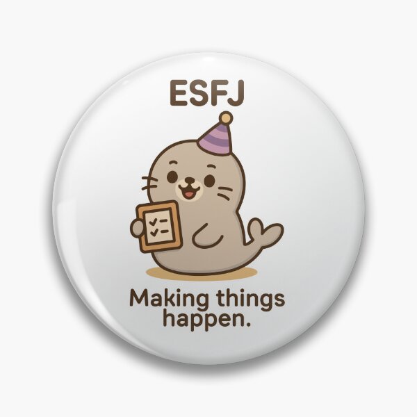 Item preview, ESFJ Kawaii | Organizer Seal with Checklist - Making Things Happen designed and sold by SealSquad.
