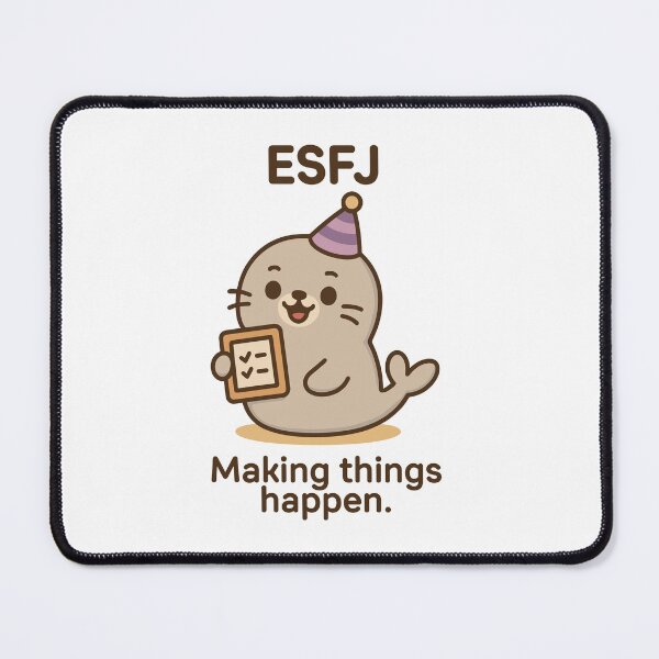 Item preview, ESFJ Kawaii | Organizer Seal with Checklist - Making Things Happen designed and sold by SealSquad.