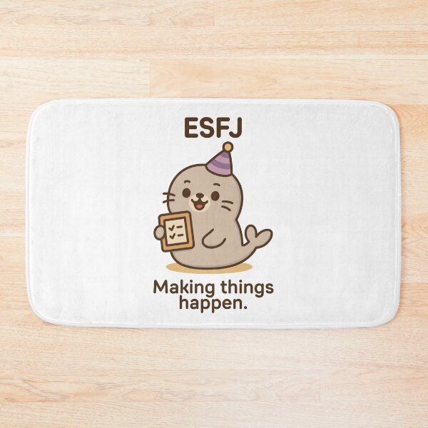Item preview, ESFJ Kawaii | Organizer Seal with Checklist - Making Things Happen designed and sold by SealSquad.