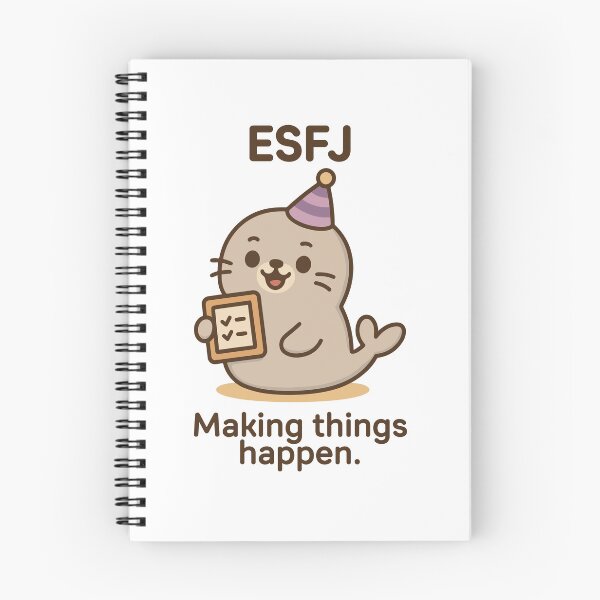 Item preview, ESFJ Kawaii | Organizer Seal with Checklist - Making Things Happen designed and sold by SealSquad.