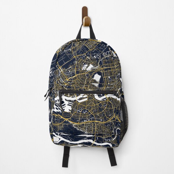 Item preview, Rotterdam City Map of Netherlands n - Gold Art Deco designed and sold by deMAP.