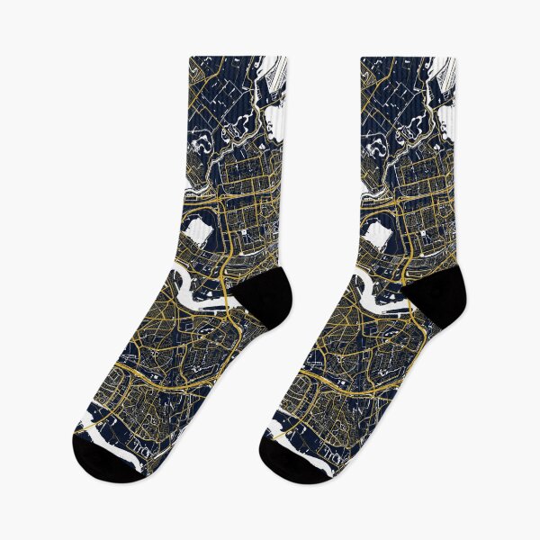 Item preview, Rotterdam City Map of Netherlands n - Gold Art Deco designed and sold by deMAP.