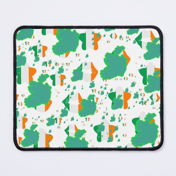 Item preview, Ireland Montage With Country Shape Stars And Flag Overlays, Irlande Montage avec recouvrement de drapeaux et d'étoiles, Ireland Montaje con sobreimpresiones de bandera y estrellas en forma de país designed and sold by TheIconSmith.