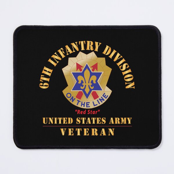 Item preview, Army - DUI - 6th Infantry Division - Red Star - US Army Veteran X 300 designed and sold by Military Insignia Products.