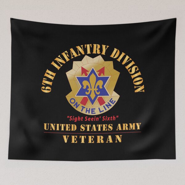 Item preview, Army - DUI - 6th Infantry Division - Sight Seein' Sixth - US Army Veteran X 300 designed and sold by Military Insignia Products.
