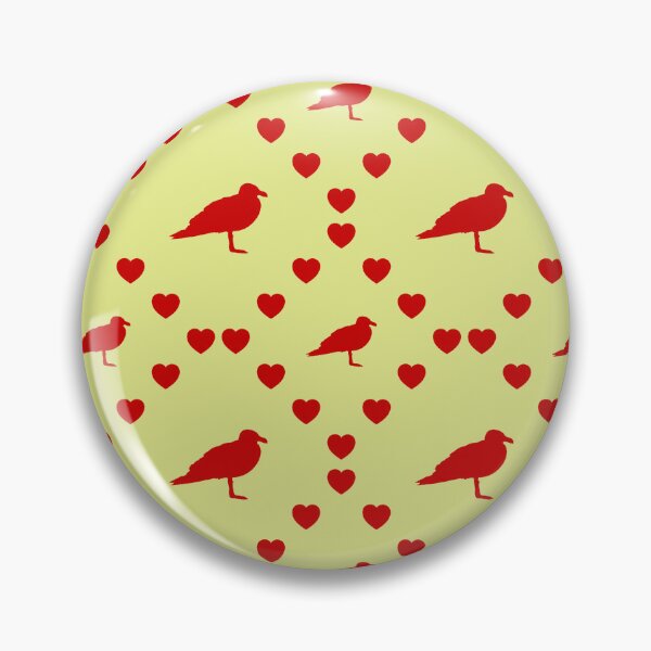 Item preview, Möwenprofil Nahtloses Herzmuster Profil de mouette Motif de cœur sans couture Seagull Profile Seamless Heart Pattern Profilo di gabbiano Modello di cuore senza cuciture designed and sold by TheIconSmith.