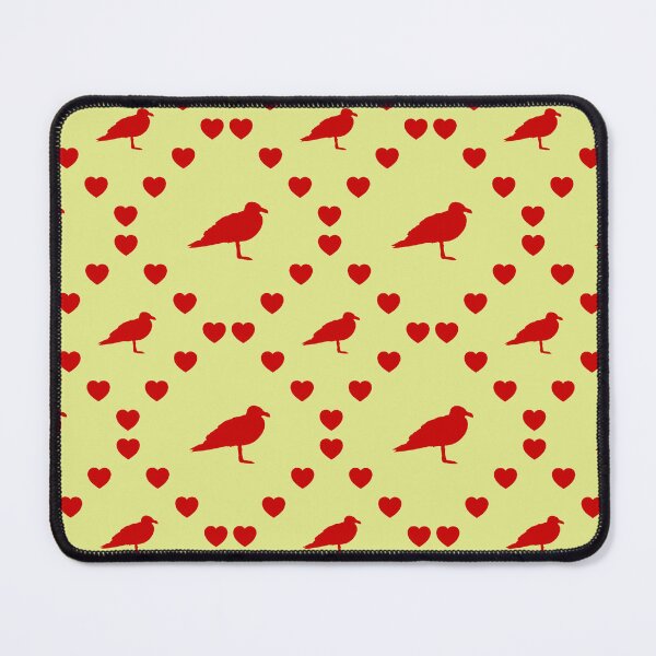 Item preview, Möwenprofil Nahtloses Herzmuster Profil de mouette Motif de cœur sans couture Seagull Profile Seamless Heart Pattern Profilo di gabbiano Modello di cuore senza cuciture designed and sold by TheIconSmith.