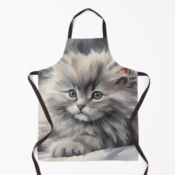 Item preview, Grey Fluffy Kitten designed and sold by CalmnessbyChoice.