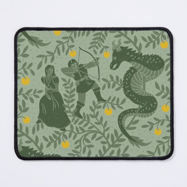 Item preview, Fairy Tale Knight vs Dragon – Enchanted Medieval Fantasy Illustration designed and sold by Ema Tudose.