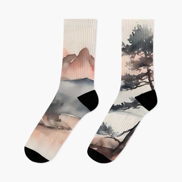 Item preview, Silhouette Mountain Landscape designed and sold by CalmnessbyChoice.