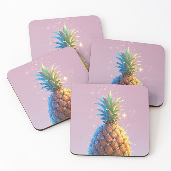 Item preview, Whimsical Sparkling Pineapple on Pink designed and sold by The Artfiller.