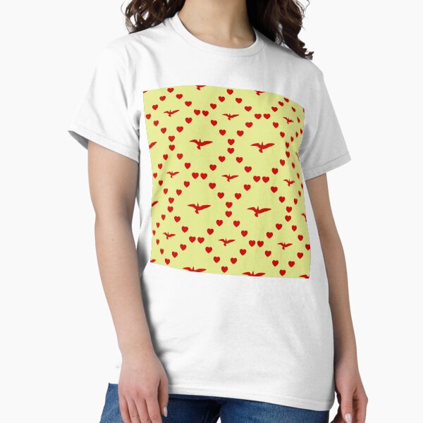 Aperçu de l'œuvre Möwe Nahtloses Herzmuster Mouette Motif de cœur sans couture Seagull Seamless Heart Pattern Gabbiano Modello di cuore senza cuciture créée et vendue par TheIconSmith.