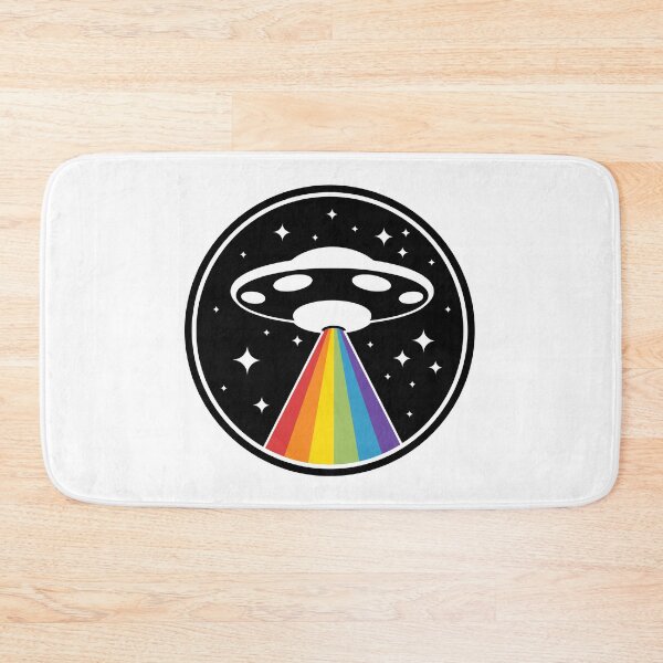 Item preview, Rainbow Beam UFO - Pride Alien Spaceship designed and sold by ZhivanCrimson.