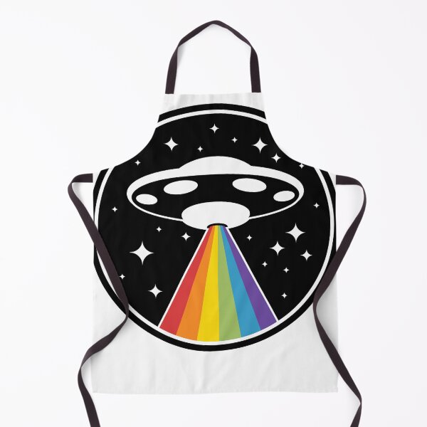 Item preview, Rainbow Beam UFO - Pride Alien Spaceship designed and sold by ZhivanCrimson.