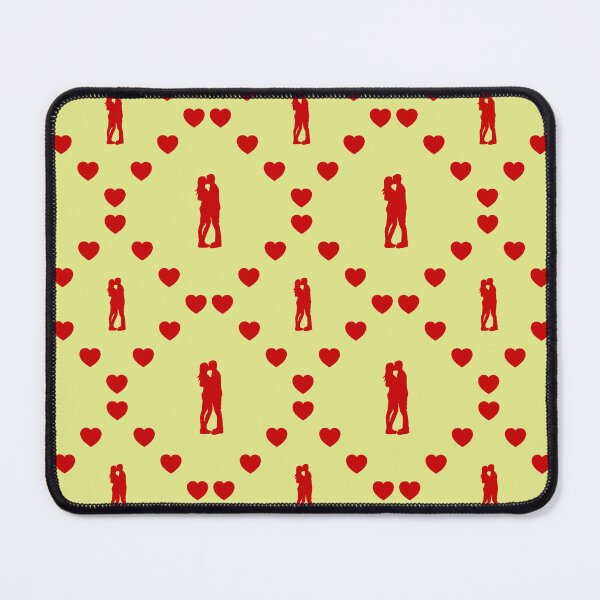 Item preview, Couple Kissing Seamless Heart Pattern Couple s'embrassant Modèle de cœur sans couture Couple Kissing Seamless Heart Pattern Coppia che si bacia Modello di cuore senza cuciture designed and sold by TheIconSmith.