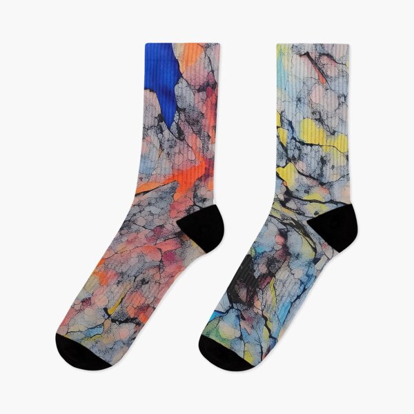 Item preview, Fragmented Hues - Abstract Watercolor Art designed and sold by FinlayMcNevin.