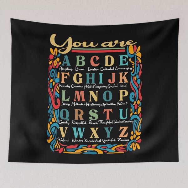 Item preview, You Are Letters Alphabet Learn ABCs Student Reading Teacher designed and sold by Colorfulman.