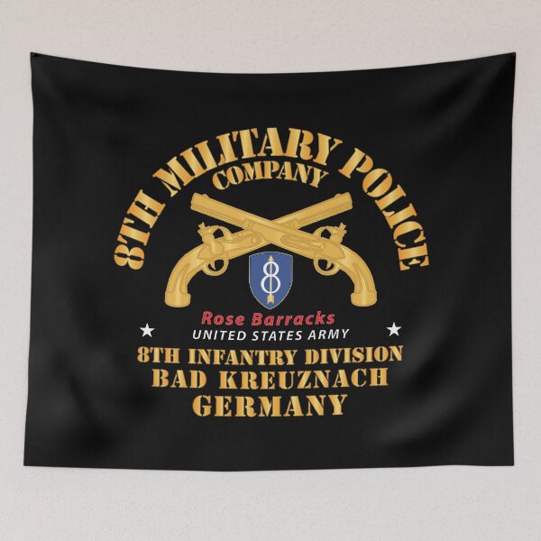 Item preview, Army - 8th MP Company - 8th ID - Bad Kreuznach Germany X 300 designed and sold by Military Insignia Products.