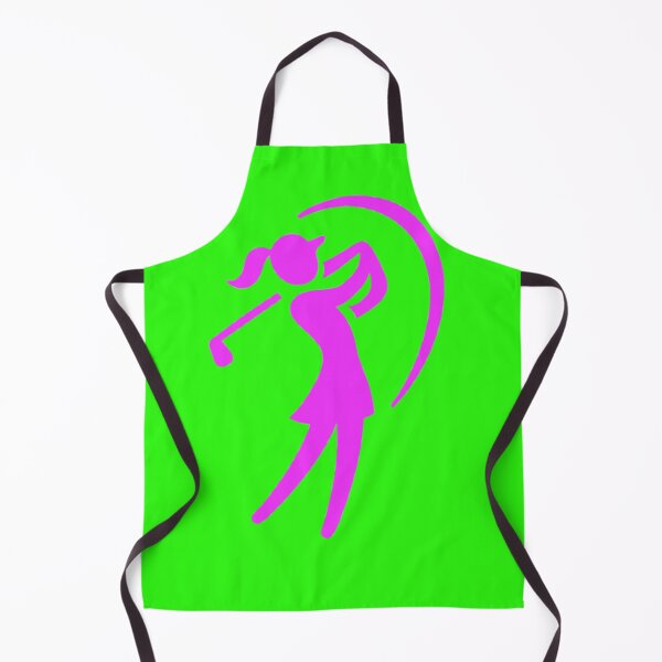 Item preview, Neon Pink Woman Golfer Swing Minimalist Golf Silhouette designed and sold by Willyboy16.