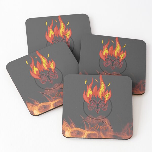Item preview, Fiery Aries Zodiac Sign – Ram with Flames designed and sold by Marzenia-M-L.