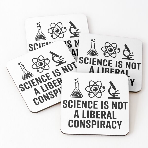 Item preview, Science Is Not A Liberal Conspiracy designed and sold by Angry Swan Designs.