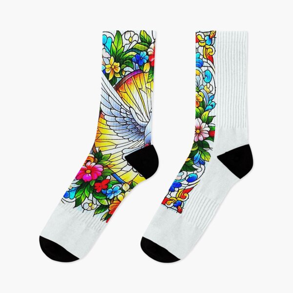 Artikelvorschau, Göttliche Taube Fata Morgana christliche Taube bunte Blumen entworfen und verkauft von KTGim.