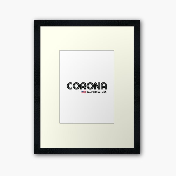 Vista previa del artículo con la obra «Corona - California - EE. UU.», diseñado y vendido por Sketch-Shack.