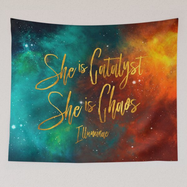 Item preview, She is catalyst. She is chaos.  Illuminae designed and sold by literarylifeco.