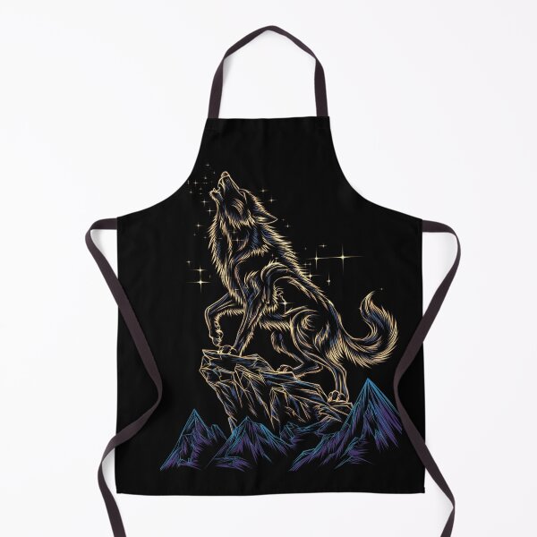 Item preview, Galaxy Wolf Silhouette Howling designed and sold by MadCatPrints.