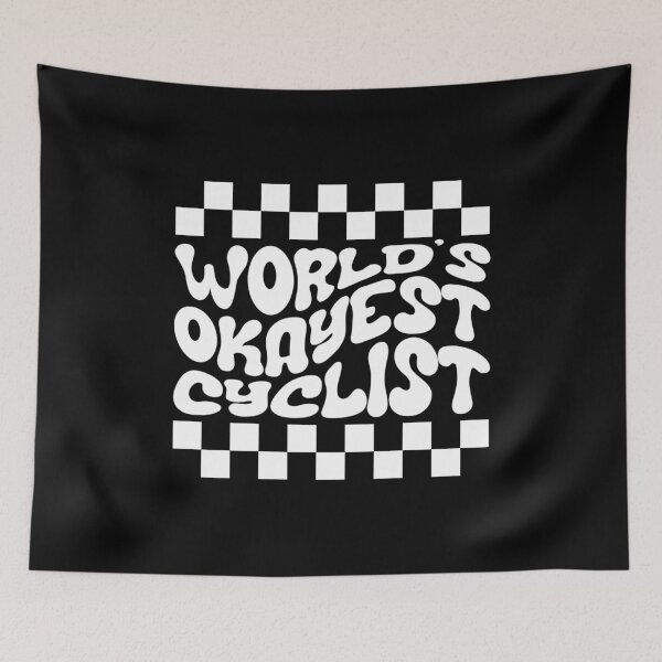 Item preview, World's Okayest Cyclist Sarcastic Cycling designed and sold by StrideSuccess.
