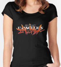 EVANGELION Logo Women's Fitted Scoop T-Shirt