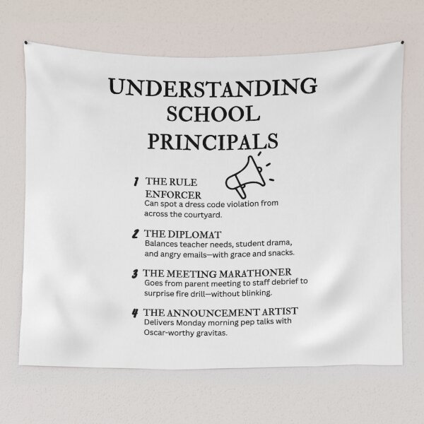 Item preview, Understanding School Principals – Hilarious Education Leadership Definitions designed and sold by PsyFlow35.