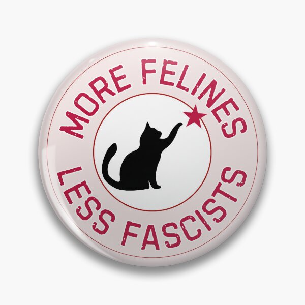 Artikelvorschau, Mehr Katzen, weniger Faschisten: Der Widerstand (weiß/pink) entworfen und verkauft von TRVLR Designs.