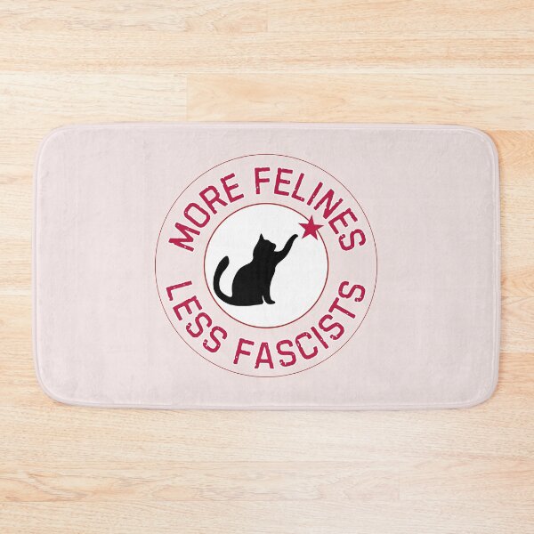 Item preview, More Felines, Less Fascists : The Resistance (white/pink) designed and sold by TRVLR Designs.