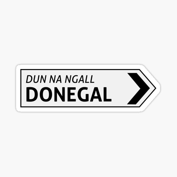 Vista previa del artículo con la obra «Señalización irlandesa de Donegal», diseñado y vendido por Neadski.