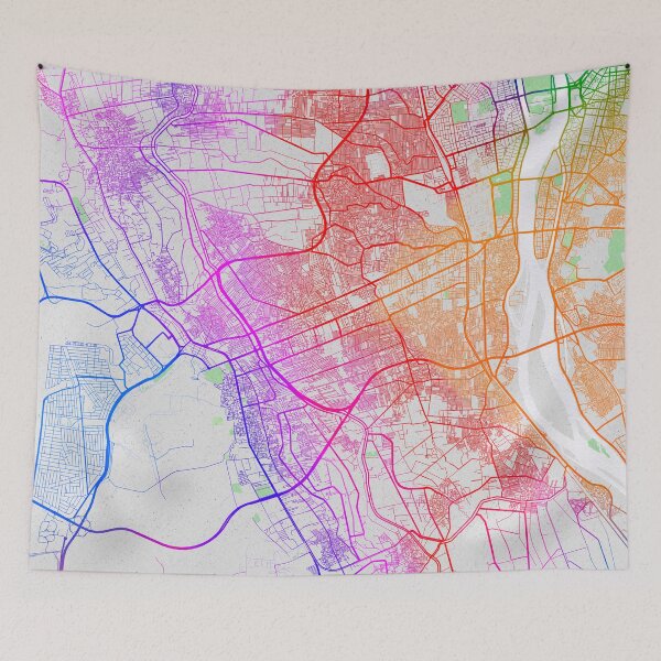 Item preview, Giza City Map of Egypt - Colorful designed and sold by deMAP.