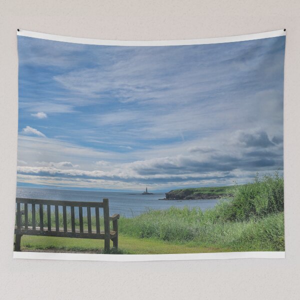 Item preview, Bench with a view over Collywell Bay designed and sold by Violaman.