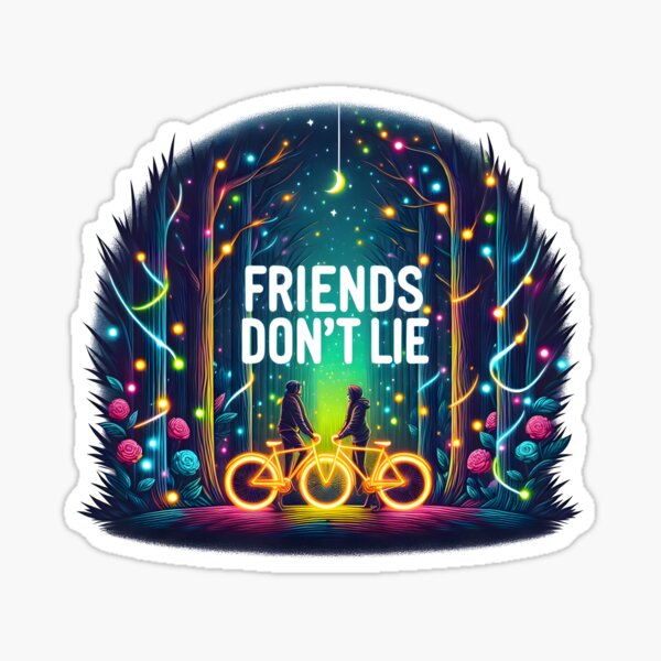 Item preview, friends don't lie, friends, forest designed and sold by TrueArtVibes.