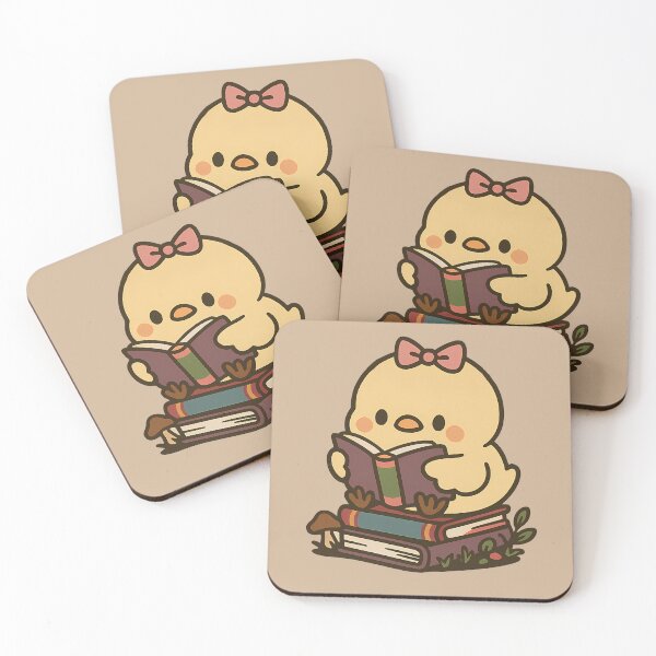 Item preview, Bookish Chick girl - Cute Reading Kawaii Baby Chicken book lover designed and sold by Fantasy Cache.