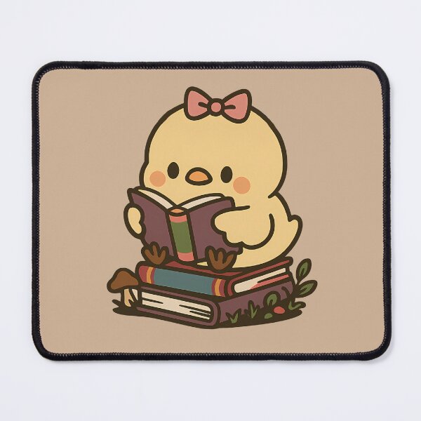Item preview, Bookish Chick girl - Cute Reading Kawaii Baby Chicken book lover designed and sold by Fantasy Cache.