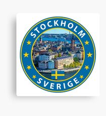 Stockholm, Stockholm t shirt, Stockholm sticker, with photo Canvas Print