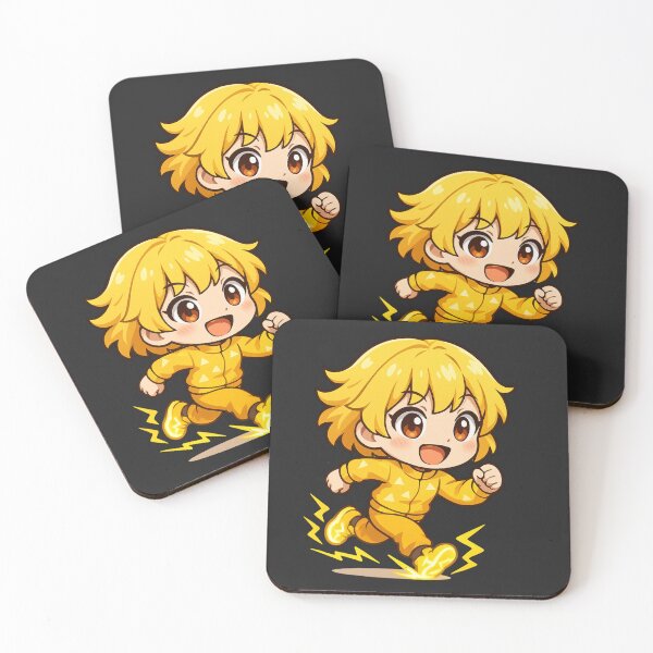 Item preview, Thunder Speed Chibi Girl Sprinting – Kawaii Anime Runner with Lightning Shoes designed and sold by ColorSplash123.