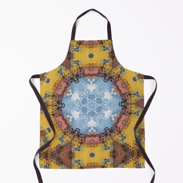 Item preview, Hex Mandala Blue Yellow and Pink designed and sold by WormholeOrbital.
