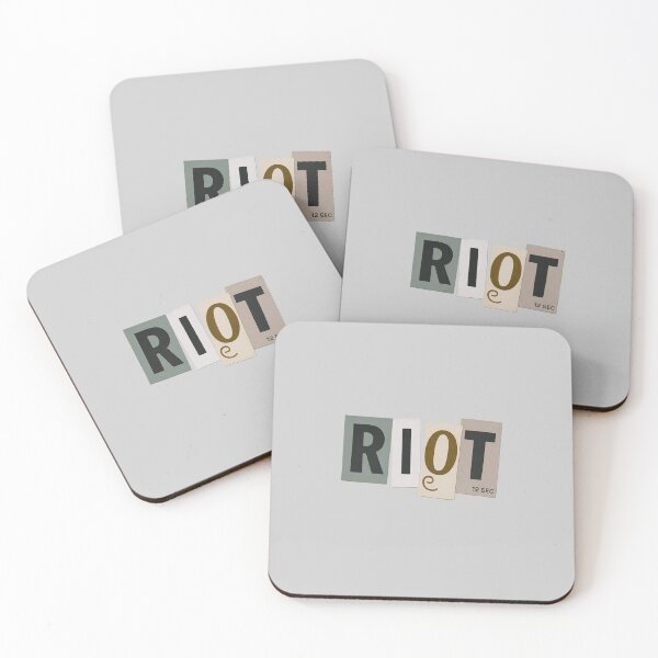 Item preview, RIOT – Minimal Line Typography designed and sold by Ketanot.