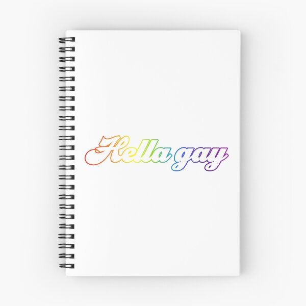 Item preview, Hella Gay - White With Rainbow designed and sold by sillyjess.