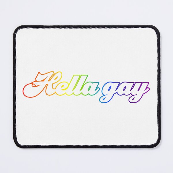 Item preview, Hella Gay - White With Rainbow designed and sold by sillyjess.