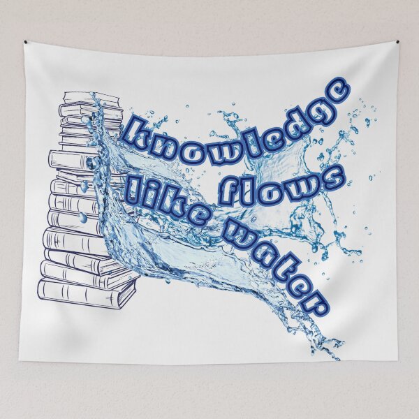 Item preview, Hydro Books Knowledge Flows Like Water designed and sold by KateLeap.
