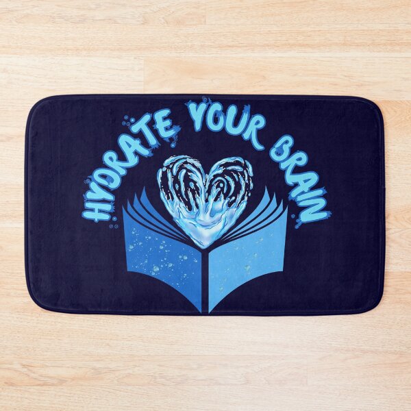 Item preview, Hydro Books Blue Pastel Hydrate Your Brain designed and sold by KateLeap.