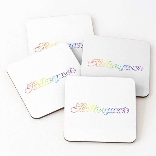 Item preview, Hella Queer - White With Rainbow designed and sold by sillyjess.