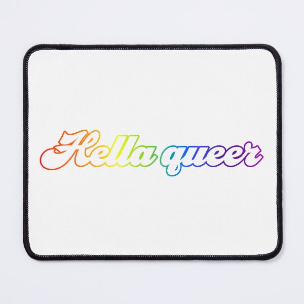 Item preview, Hella Queer - White With Rainbow designed and sold by sillyjess.